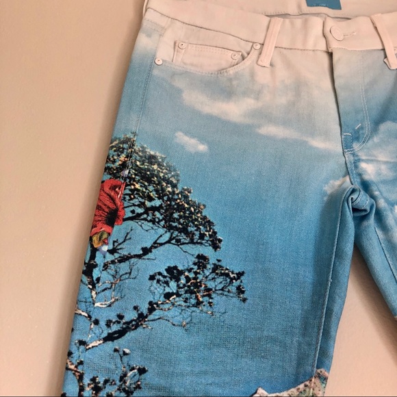 MOTHER Looker Skinny Ankle Crop Jeans Paradise 26 - Picture 6 of 16